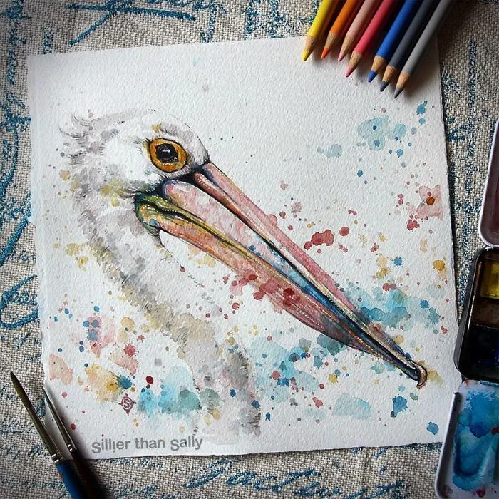 Nature-Inspired Watercolor Paintings By "Sillier Than Sally"