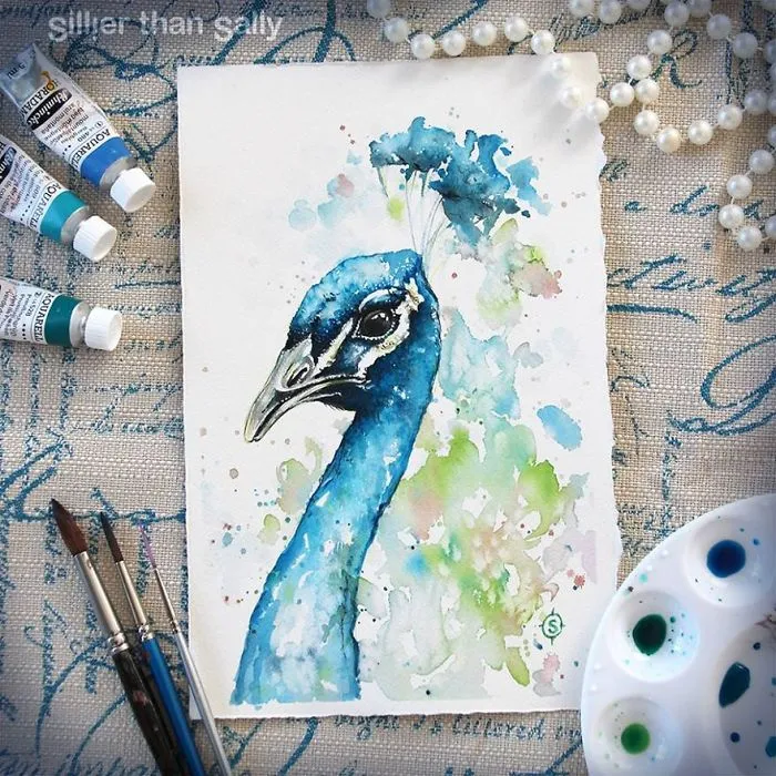 Nature-Inspired Watercolor Paintings By "Sillier Than Sally"