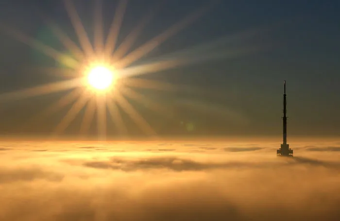 Pécs In Fog.