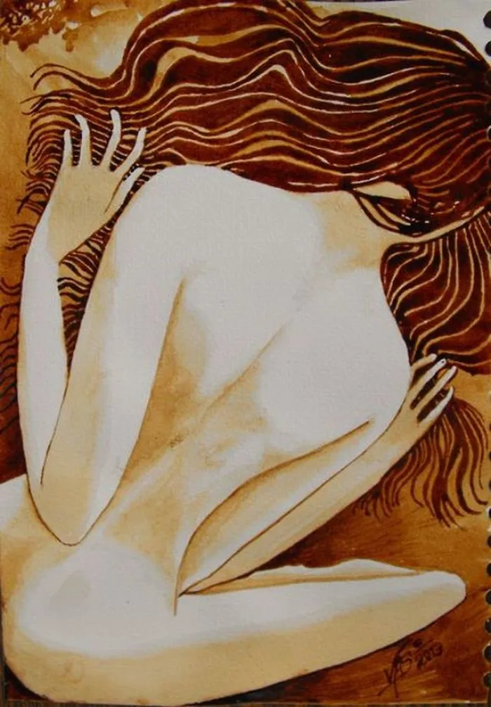I Use Cofee To Paint My Vertigo And Delusions