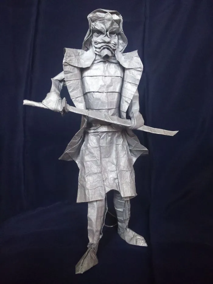 Origami Sculptures Designed And Folded From Singe Square Of Paper