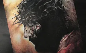 The Passion Of Christ - A Movie Poster Recreated With Colored Pencils