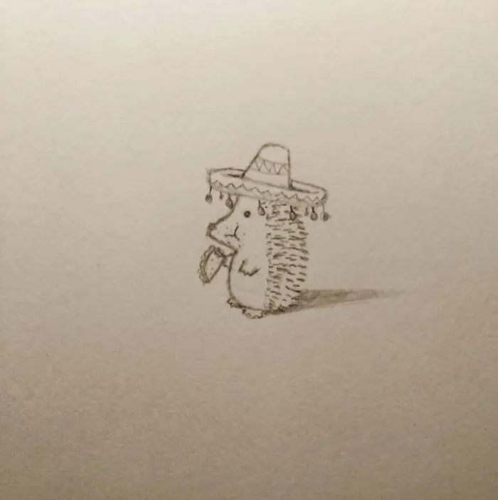 10 Adorable Hedgehog Pencil Drawings