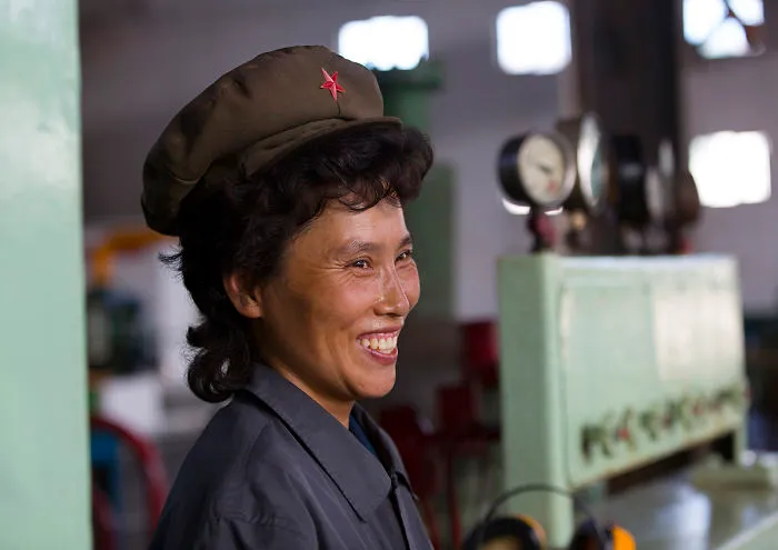 Worker Woman At Hungnam Fertiliser Complex, Hamhung, North Korea