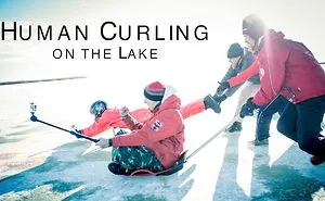 We Tried Out Human Curling On The Lake