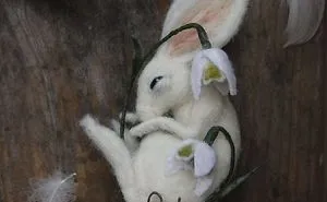 'imbolc Lepus' The Hare That Dreams Away The Quiet Hours Amongst The Silence Of Snowdrops.
