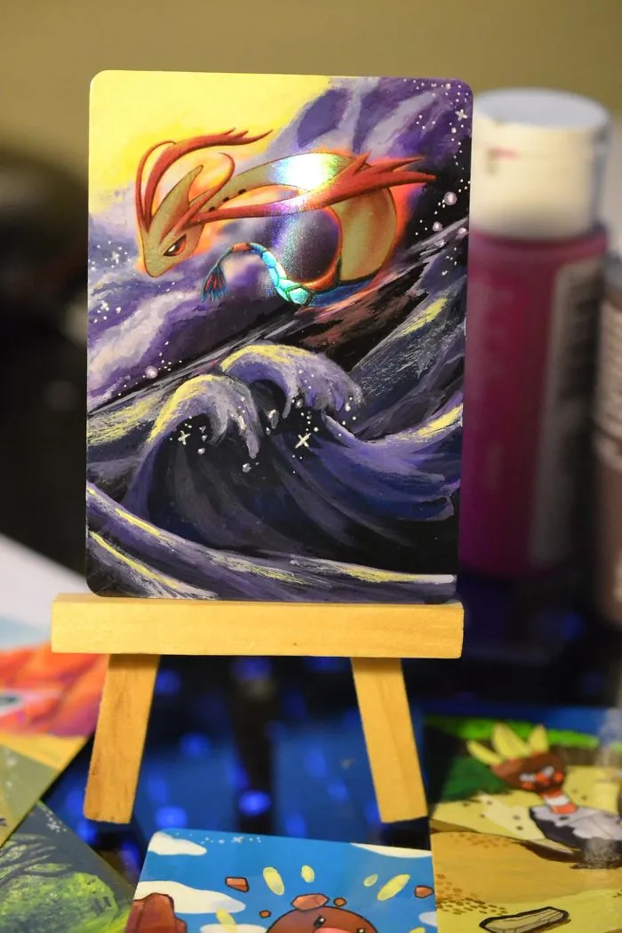 I Bring Old Pokemon Cards Back To Life By Repainting Them