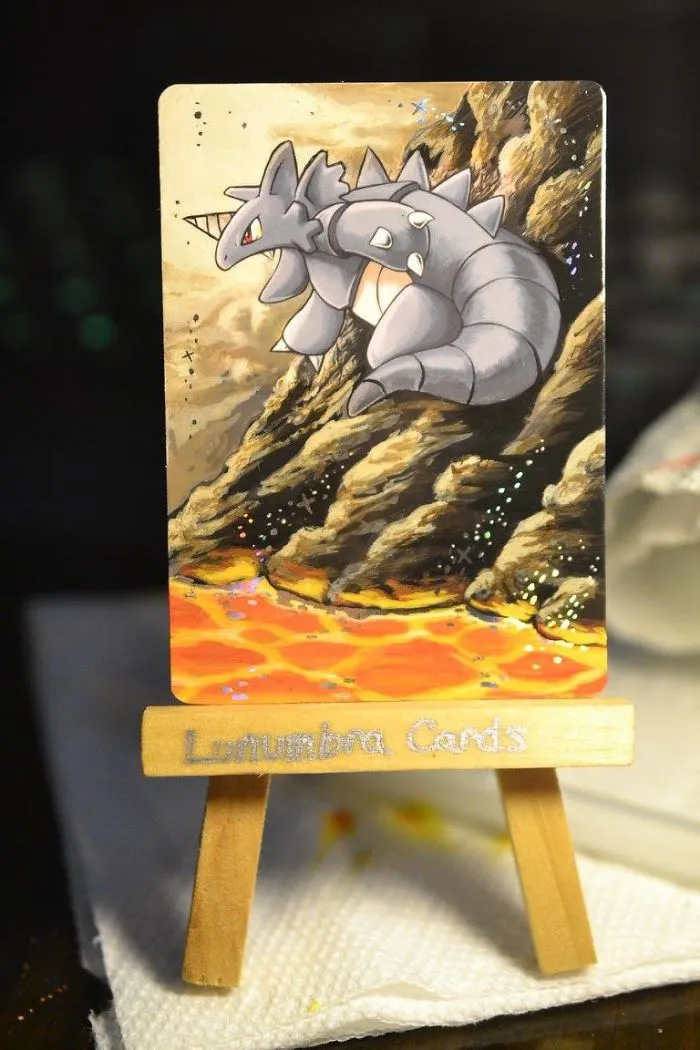 I Bring Old Pokemon Cards Back To Life By Repainting Them