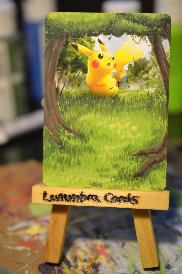 I Bring Old Pokemon Cards Back To Life By Repainting Them