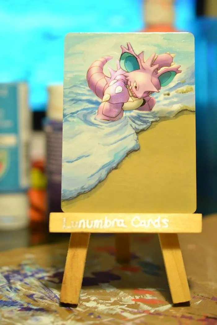 I Bring Old Pokemon Cards Back To Life By Repainting Them