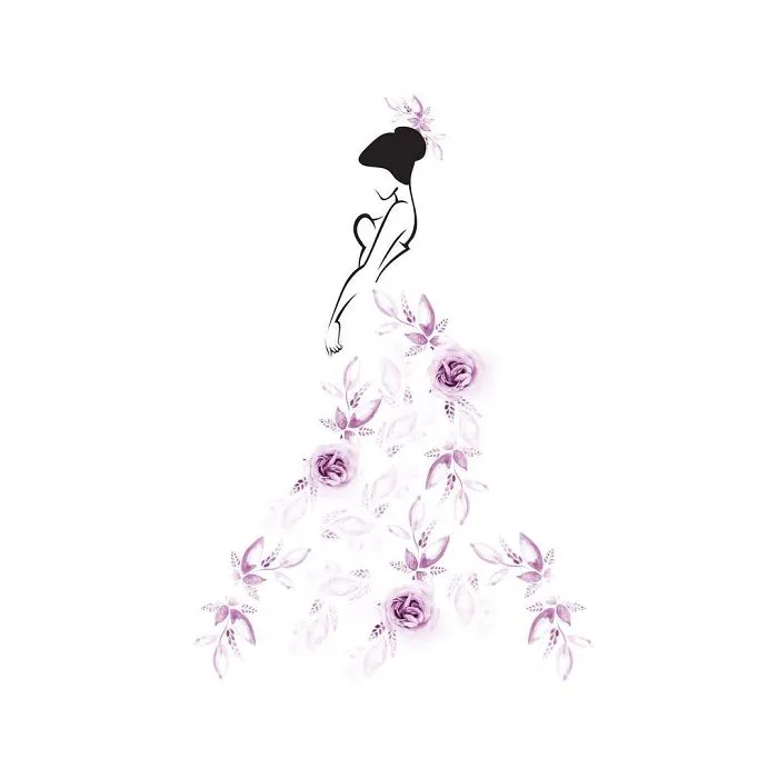 I Created A Fashionable Alter Ego For Myself Using A Pen And Some Flowers