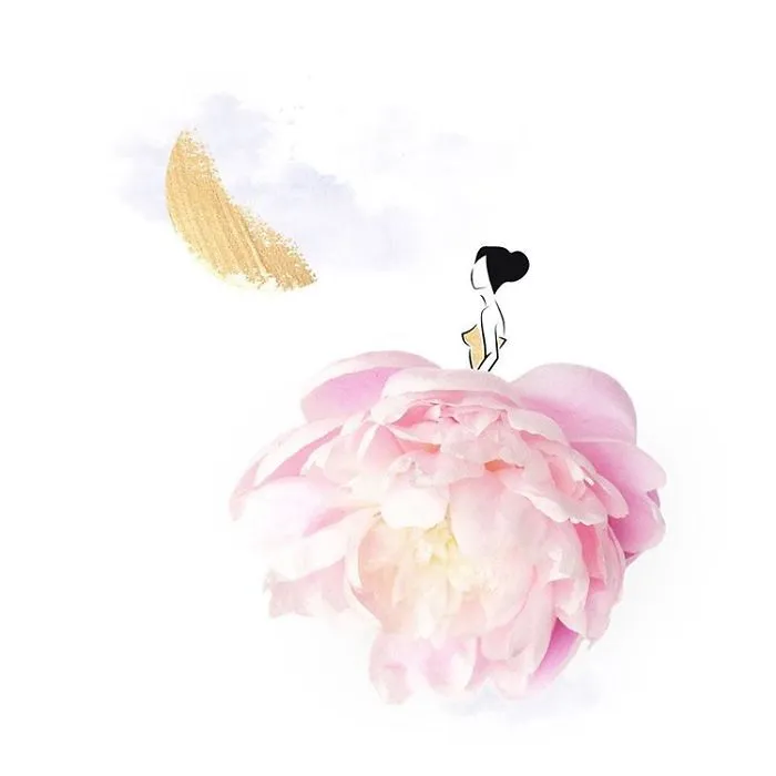I Created A Fashionable Alter Ego For Myself Using A Pen And Some Flowers