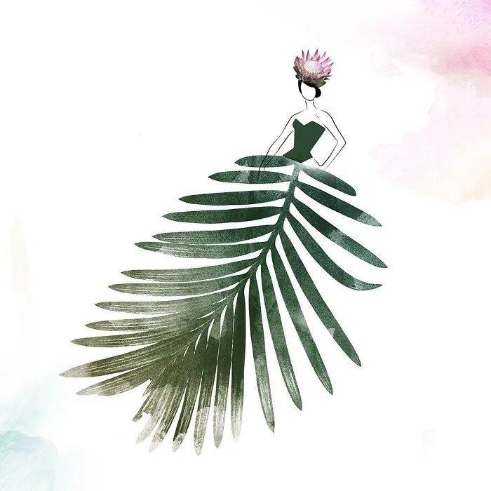 I Created A Fashionable Alter Ego For Myself Using A Pen And Some Flowers