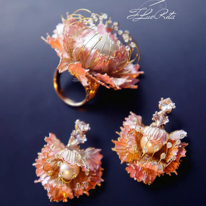 Incredible Femininity: Fantastic Glass And Metal Jewellery By Rita Brialee