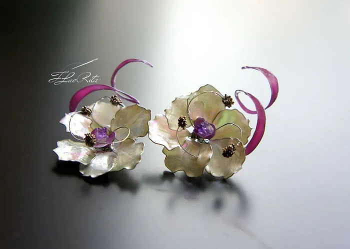 Incredible Femininity: Fantastic Glass And Metal Jewellery By Rita Brialee