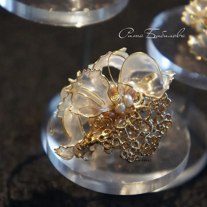 Incredible Femininity: Fantastic Glass And Metal Jewellery By Rita Brialee