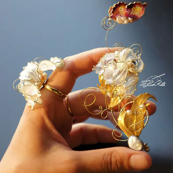 Incredible Femininity: Fantastic Glass And Metal Jewellery By Rita Brialee