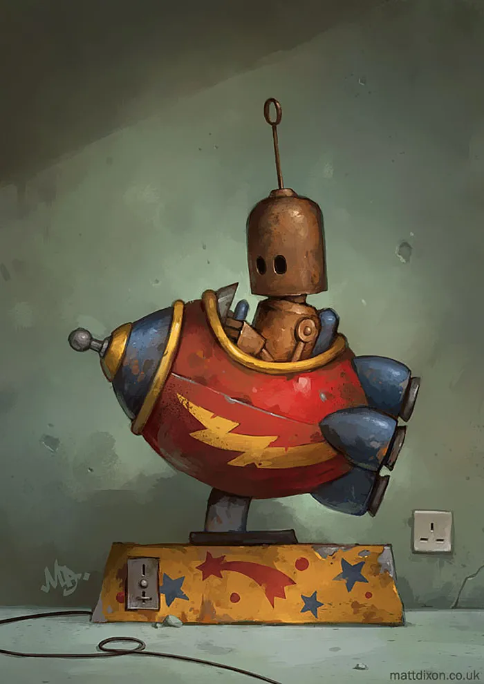 More Of My Robots Enjoying The Quiet Wonder Of The World