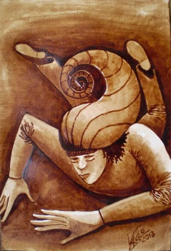 I Use Cofee To Paint My Vertigo And Delusions