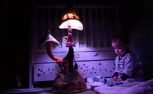 Little Girl With Mushroom Lamp