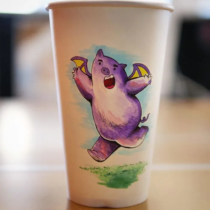 I Illustrate Coffee Cups In My Free Time