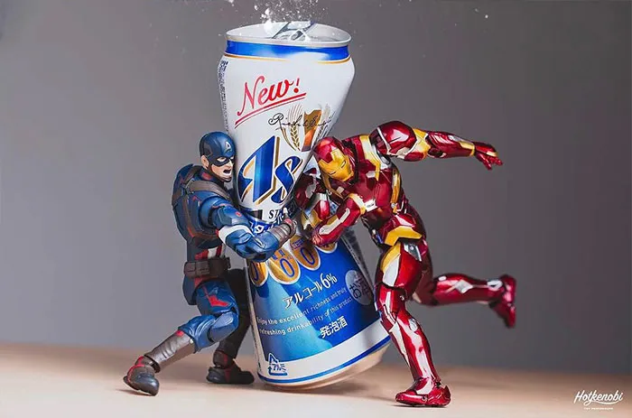 Estas figuras de acción cobran vida en las increíbles imágenes de este fotógrafo japonés