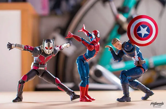Estas figuras de acción cobran vida en las increíbles imágenes de este fotógrafo japonés