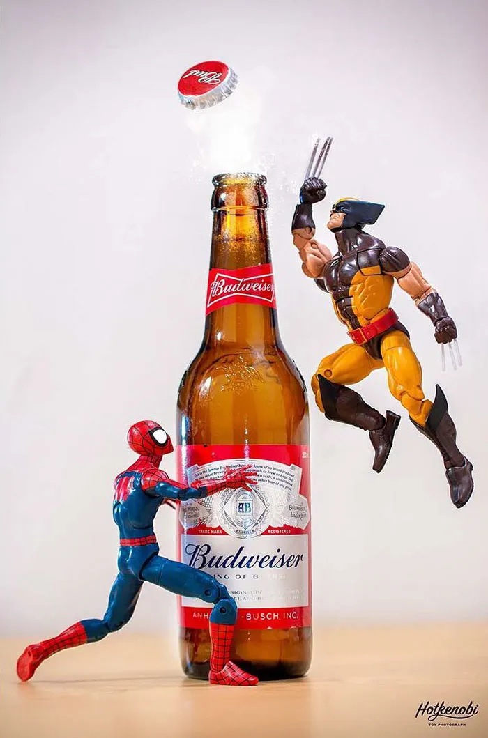 Estas figuras de acción cobran vida en las increíbles imágenes de este fotógrafo japonés