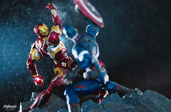 Estas figuras de acción cobran vida en las increíbles imágenes de este fotógrafo japonés