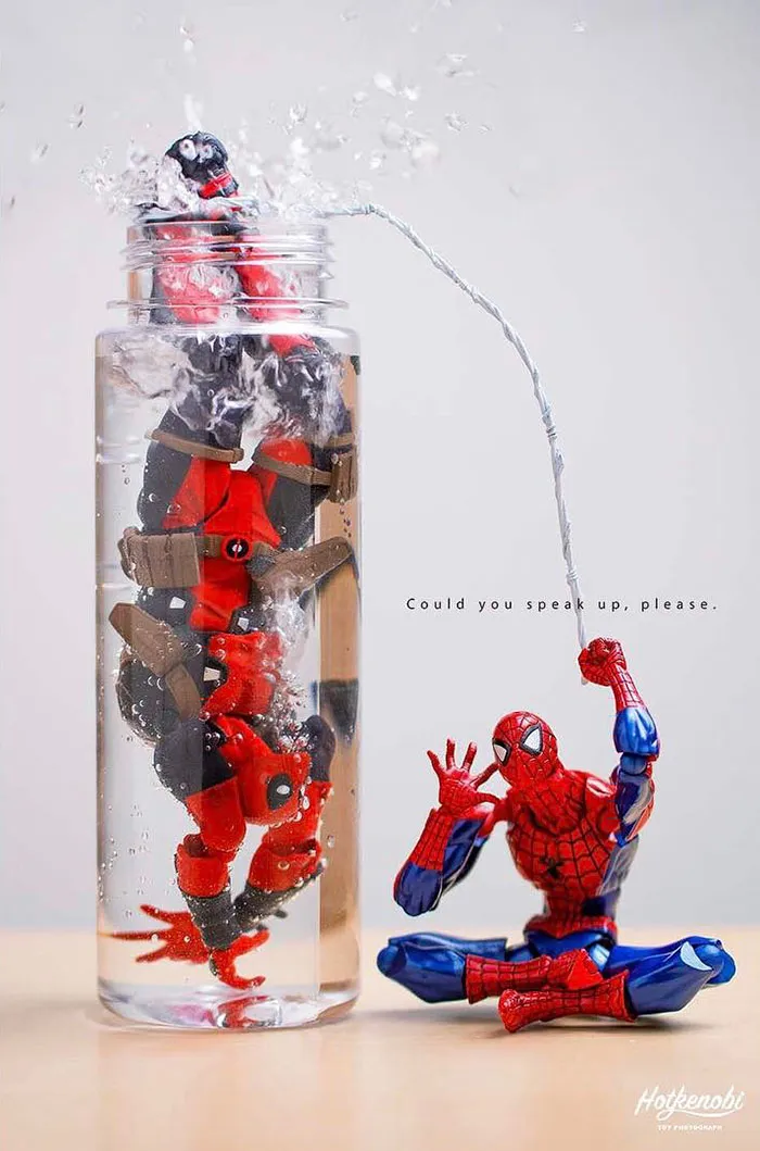 Estas figuras de acción cobran vida en las increíbles imágenes de este fotógrafo japonés