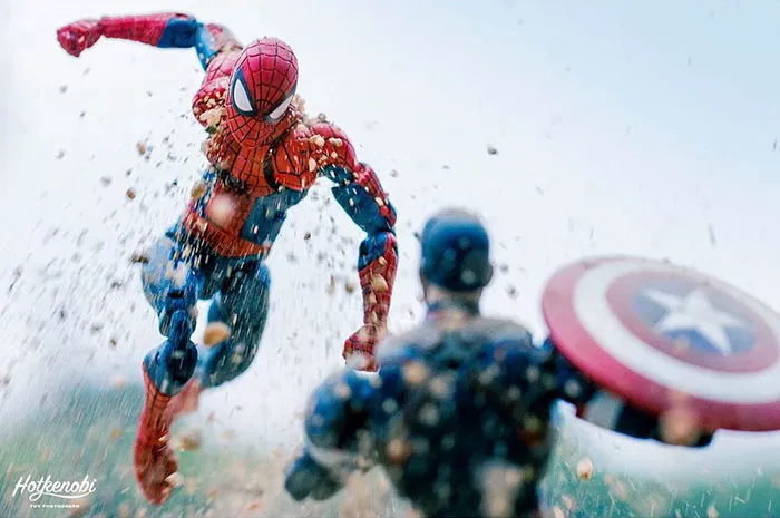 Estas figuras de acción cobran vida en las increíbles imágenes de este fotógrafo japonés