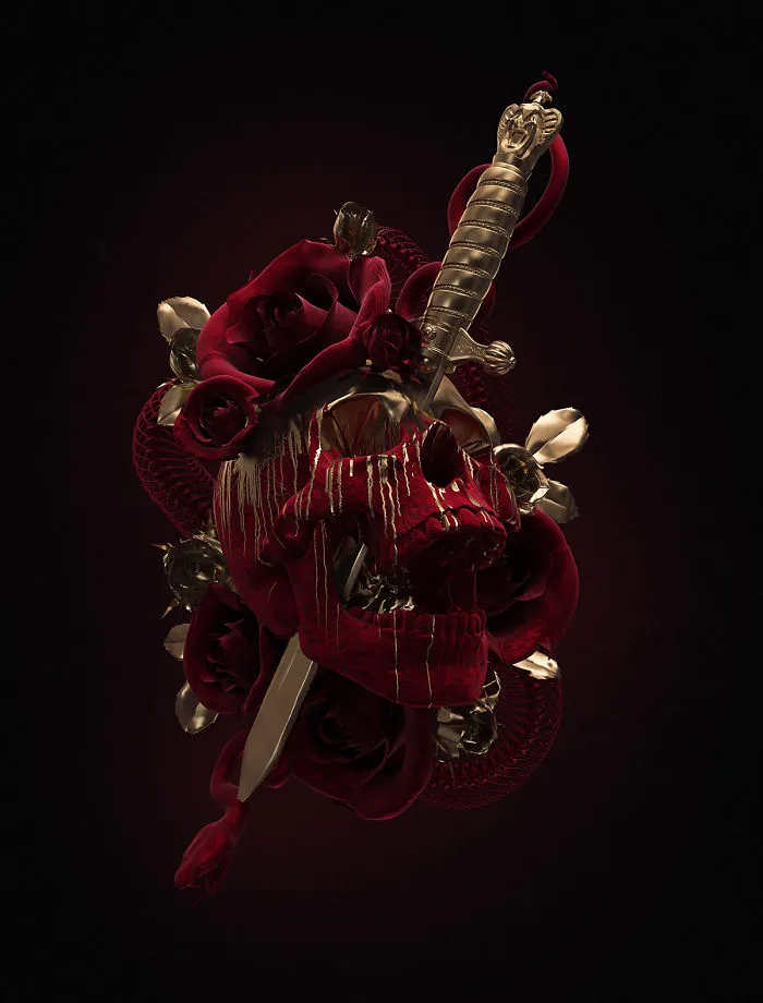 Morbid Attraction Illustrations: My Tattoo-Inspired Project Reimagined In 3D