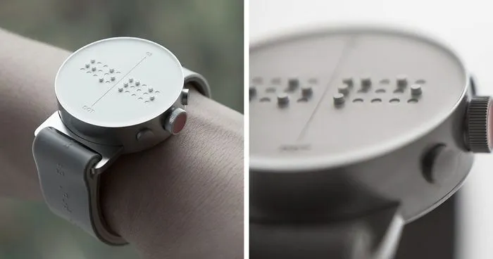 World's First Braille Smartwatch Lets Blind People Feel Messages on Screen
