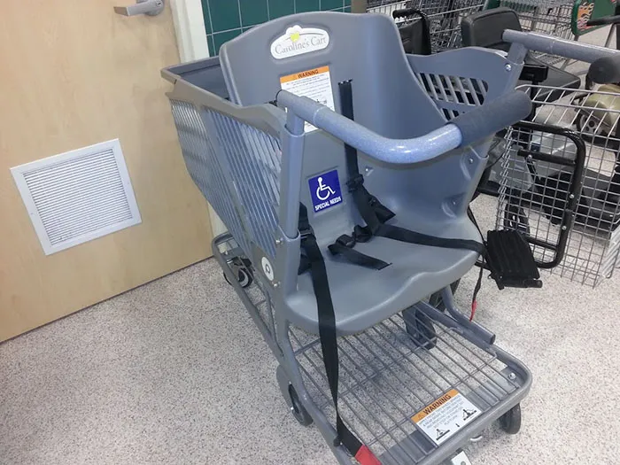 grocery cart for adults with special needs
