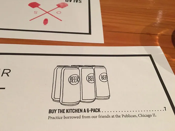 paper with illustration of cans of beer