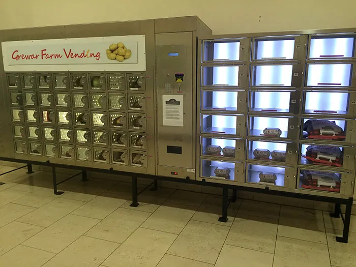 vending machine with farm products