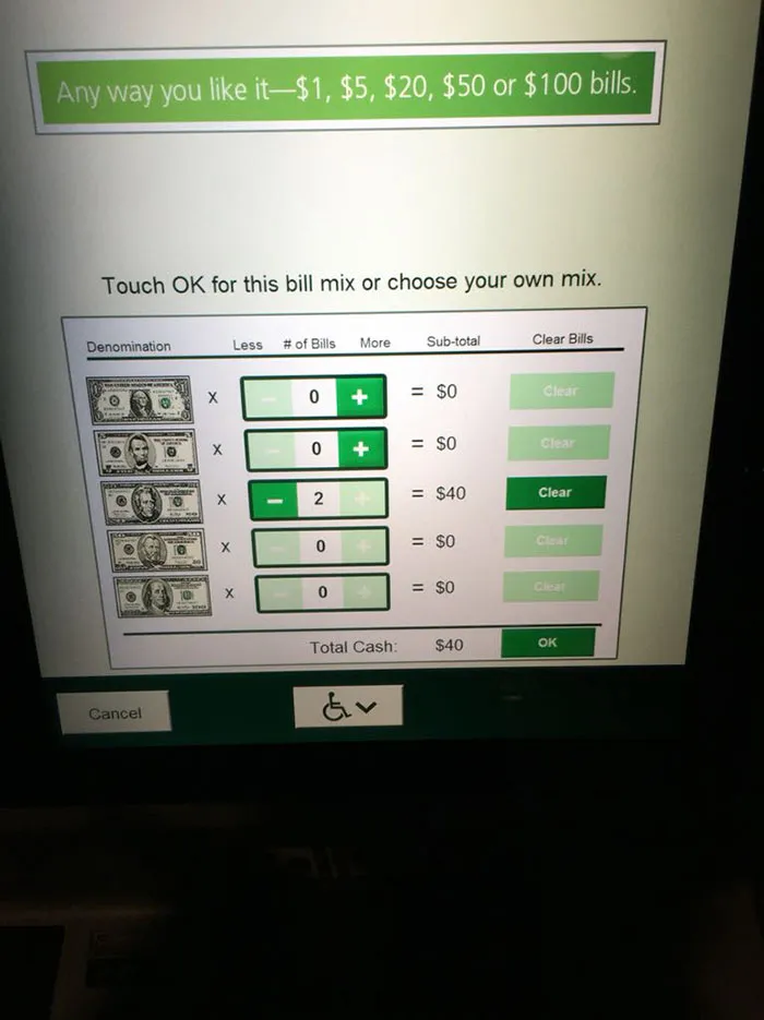 monitor with information