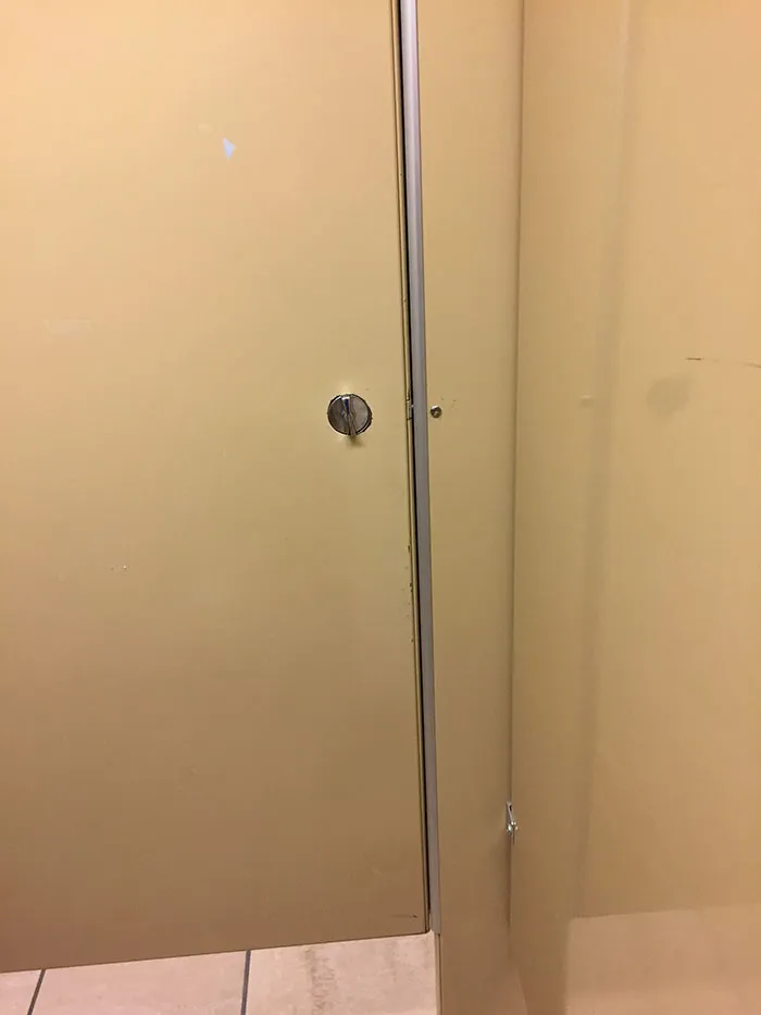 yellow door inside