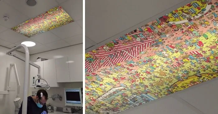 This Dentist Has A Ceiling 'Where’s Waldo?' For Patients To Look At During Appointments