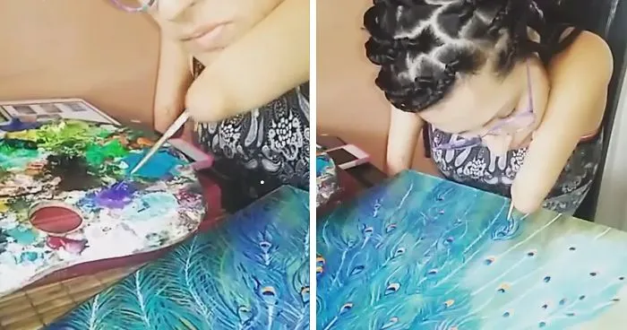 When Your Desire To Paint Is Stronger Than Your Disability