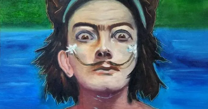 I Merged Salvador Dali And Frida Kahlo In My Painting