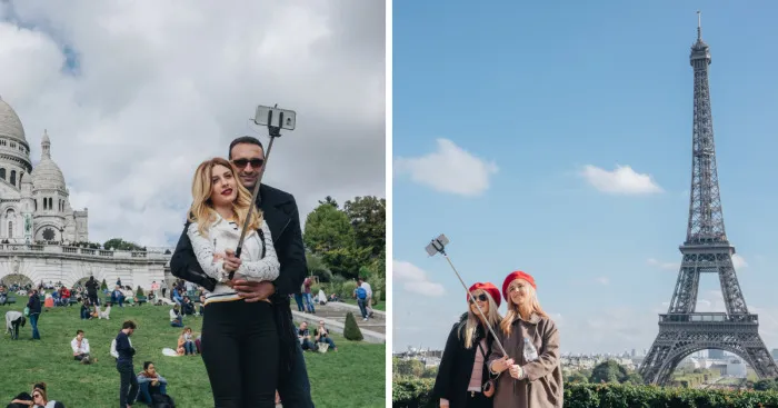 This Photographer Travels Europe Photographing People's Selfies
