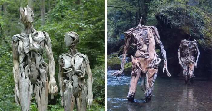 Haunting Driftwood Sculptures By Japanese Artist Nagato Iwasaki