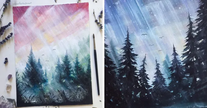I Love To Paint Magical Forest Scapes That Exist In My Imagination