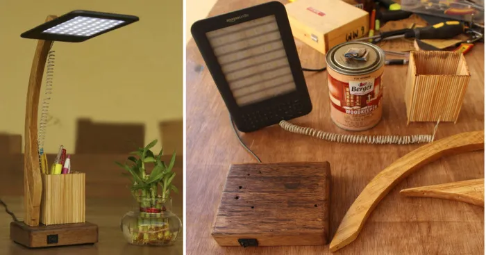 I Turned A Broken Kindle Into A Study Lamp