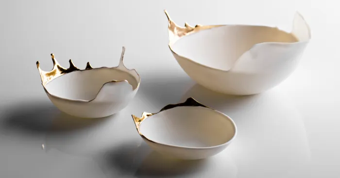 We Create Porcelain Bowls That Look Fluid