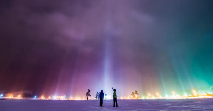 I Shot Extremely Rare Atmospheric Phenomenon Called Light Pillars