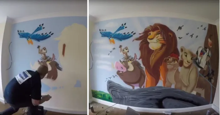 Lion King The Circle Of Life Timelapse Feature Wall