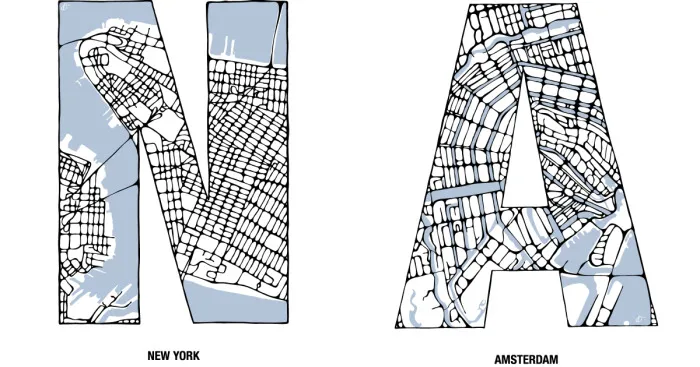 I Created A Typeface From Maps I Hand Drew Of 26 Cities Of The World