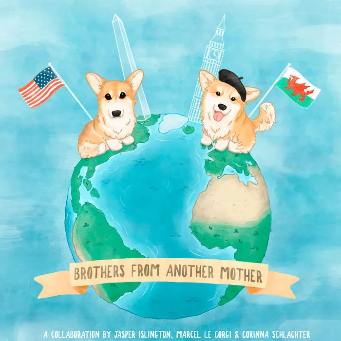 Two Corgi Celebrities And An Artist Team Up For A Quest For Charity